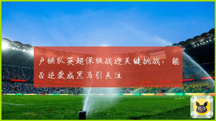 卢顿队英超保级战迎关键挑战，能否逆袭成黑马引关注